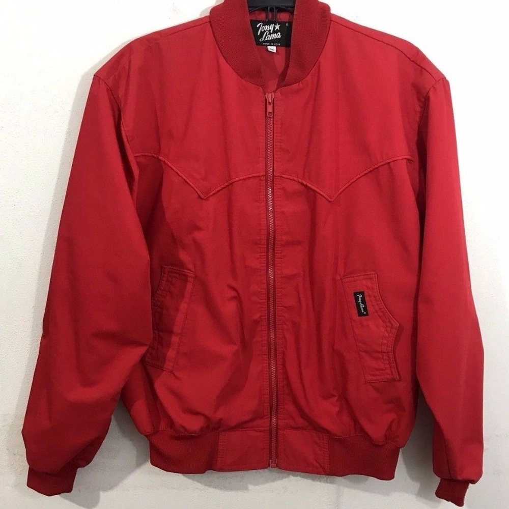 Vintage Tony Men's Jacket Size Medium M Red*